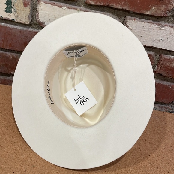 Lack of Color ‘The Beverly’ white Ivory Fedora Hat NWT - Picture 14 of 14